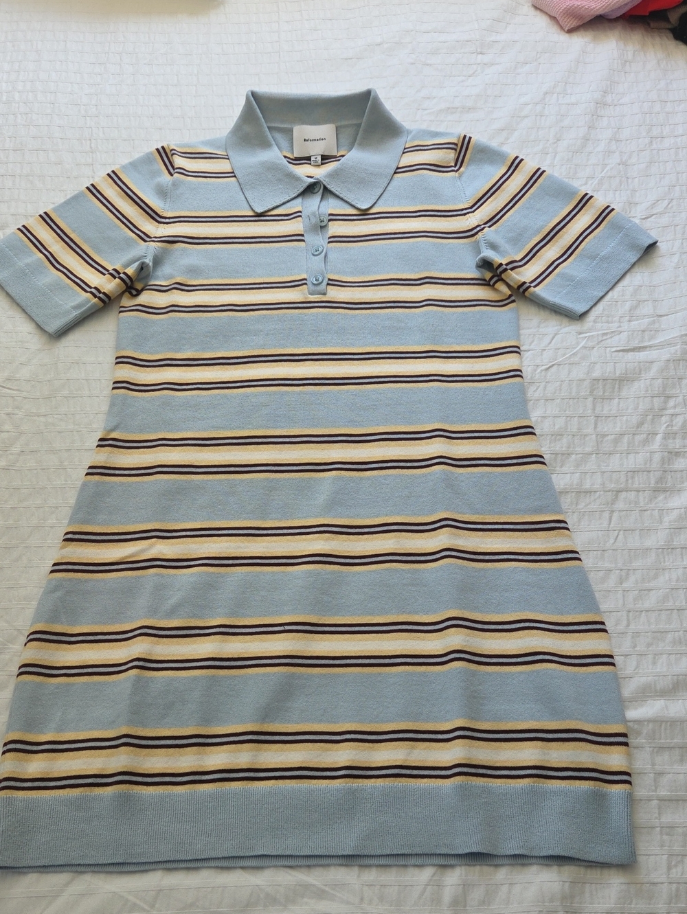 Reformation Hadley Polo Dress
